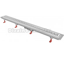 Душевой трап (лоток) Creto Zigzag CRE-750 ZN-Down 75 см, решетка хром, с сифоном