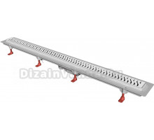 Душевой трап (лоток) Creto Zigzag CRE-950 ZN-Down 95 см, решетка хром, с сифоном