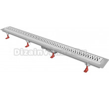 Душевой трап (лоток) Creto Zigzag CRE-650 ZH-Down 65 см, решетка хром, с сифоном