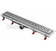 Душевой трап (лоток) Creto Zigzag CRE-650 ZN-50 65 см, решетка хром, с сифоном