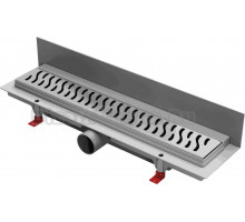 Душевой трап (лоток) Creto Zigzag CRE-450 ZN-P 45 см, решетка хром, с сифоном