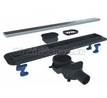 Душевой трап (лоток) BelBagno Luce BB-LD-LUCE-90-CR 85 см, решетка хром, с сифоном, под плитку