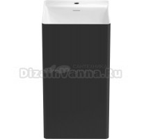 Раковина напольная Wellsee Pure BY Wellsee 230716000 45 глянцевая белая, матовая черная, квадратная