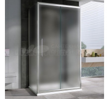 Душевой уголок Abber Schwarzer Diamant AG30110MH-S90M-S90M 110х90, профиль хром, стекло матовое