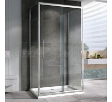 Душевой уголок Abber Schwarzer Diamant AG30120H-S70-S70 120х70, профиль хром, стекло прозрачное