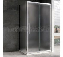 Душевой уголок Abber Schwarzer Diamant AG30130MH-S80M 130х80, профиль хром, стекло матовое