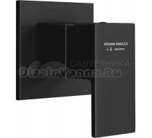 Встраиваемый смеситель для душа и ванны KERAMA MARAZZI Futura 66475EKM.01.093 черный матовый