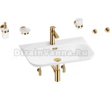 Комплект 9 в 1 Wellsee Eclatant 2.0 201007503 глянцевый белый, золото