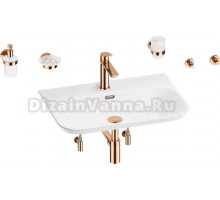 Комплект 9 в 1 Wellsee Eclatant 2.0 201007504 глянцевый белый, розовое золото