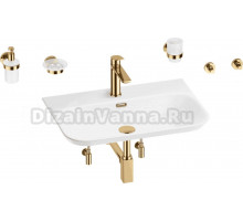 Комплект 9 в 1 Wellsee Eclatant 2.0 201007513 глянцевый белый, золото