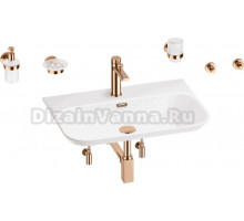 Комплект 9 в 1 Wellsee Eclatant 2.0 201007519 глянцевый белый, розовое золото