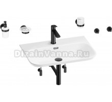 Комплект 9 в 1 Wellsee Eclatant 2.0 201007522 глянцевый белый, матовый черный