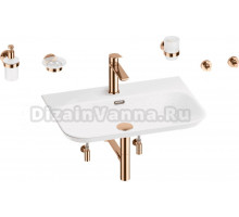 Комплект 9 в 1 Wellsee Eclatant 2.0 201007524 глянцевый белый, розовое золото