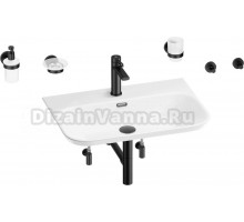 Комплект 9 в 1 Wellsee Eclatant 2.0 201007527 глянцевый белый, матовый черный