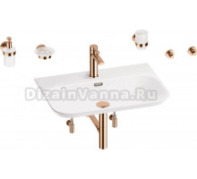 Комплект 9 в 1 Wellsee Eclatant 2.0 201007529 глянцевый белый, розовое золото