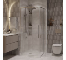 Душевой уголок Niagara Nova NG-6624-34 100x100, профиль хром, стекло прозрачное