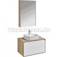 Мебель для ванной комнаты AQUATON Либерти 70 со столешницей дуб эльвезия, раковина Одри 42