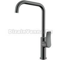 Смеситель для кухонной мойки Azario ABILITY высокий излив, графит (AZ-VQR568073AJ)