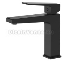 Смеситель для раковины Azario EDDIE без донного клапана, черный (AZ-VBH168207PA)
