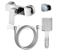 Смеситель для душа Azario HARDCORE с ручным душем, хром (AZ-VKM338277C)