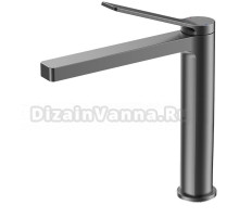 Смеситель для раковины Azario VISE без донного клапана, графит (AZ-VQQ168330AJ)