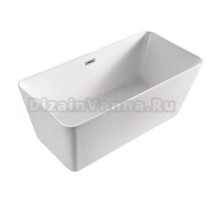Ванна акриловая Azario LINCOLN 1690х800х580, свободностоящая, в комплекте с сифоном и металлической рамой (LIN17080)