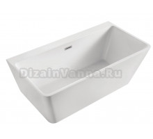 Ванна акриловая Azario Oxford 1700х830х650 пристенная, с сифоном и металлической рамой OXF17083