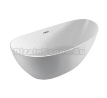 Ванна акриловая Azario GLASGOW 1700х800х665, свободностоящая, в комплекте с сифоном и металлической рамой, цвет белый (GLA16778)