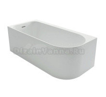 Ванна акриловая Azario Luton 1700*800*580 левая, пристенная, с сифоном и металлической рамой (LUT17080 L)