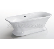 Ванна акриловая AZARIO BORDEAUX 1800x900x600, свободностоящая, в комплекте с сифоном и металлической рамой, белая (BOR18090)