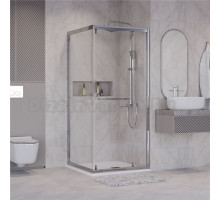 Душевой уголок Niagara Nova NG-6633-34 90x90, профиль хром, стекло прозрачное