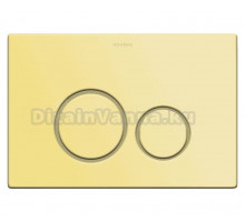 Кнопка смыва для унитаза Boheme 649-G нержавеющая сталь, цвет gold