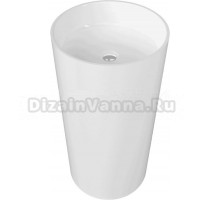 Раковина напольная WHITECROSS Altar 0737.043043.100 43 глянцевая белая, круглая, искусственный камень