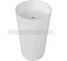 Раковина напольная WHITECROSS Altar 0737.043043.200 43 матовая белая, круглая, искусственный камень