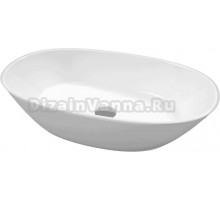 Накладная раковина WHITECROSS Amazon 60 глянцевая белая, овальная, искусственный камень
