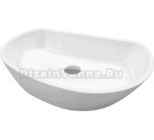 Накладная раковина WHITECROSS Ametrine 60 глянцевая белая, искусственный камень