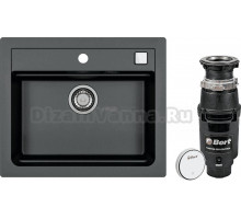 Комплект Мойка Alveus Atrox Granital 30, carbon + Измельчитель Bort Master Eco Control