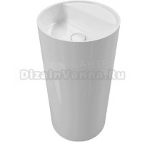 Раковина напольная WHITECROSS Pantheon 0708.043043.100 43 глянцевая белая, круглая, искусственный камень