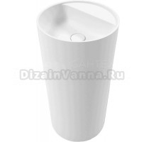 Раковина напольная WHITECROSS Pantheon 0708.043043.200 43 матовая белая, круглая, искусственный камень