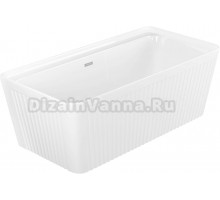 Акриловая ванна Grossman Cristal GR-28021 150x75 см, отдельностоящая, белая, со сливом-переливом, с донным клапаном