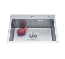 Кухонная мойка AZARIO MIA 600х500х200 нержавеющая сталь, цвет Серебро (AZS6050M)