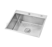 Кухонная мойка AZARIO SABRINA 600х500х200 нержавеющая сталь, цвет Серебро (AZS6050S)