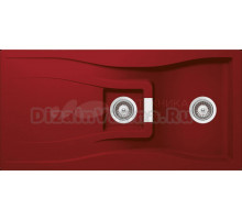 Мойка кухонная Schock Waterfall 60D (D-150) Cristadur красный