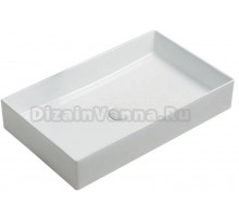 Раковина накладная Azario 510х370х110 прямоугольная, белый глянец (AZ-78570B)