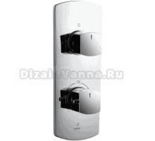 Термостатический смеситель встраиваемый Jaquar Kubix KUP-CHR-35681KPM С ВНУТРЕННЕЙ ЧАСТЬЮ