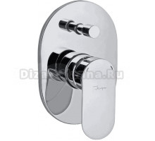 Встраиваемый смеситель для душа и ванны Jaquar Opal Prime OPP-CHR-15065NKPM С ВНУТРЕННЕЙ ЧАСТЬЮ