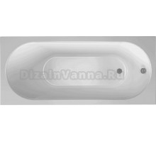 Акриловая ванна Alex Baitler Baikal без опоры 140x70 см, встраиваемая, белая