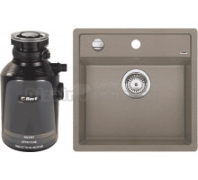 Комплект Мойка Blanco Dalago 5, серый беж + Измельчитель Bort Alligator