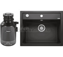 Комплект Мойка Blanco Dalago 6, черная + Измельчитель Bort Alligator