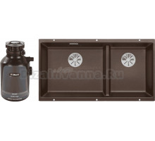 Комплект Мойка Blanco Subline 480/320-U, кофе + Измельчитель Bort Alligator